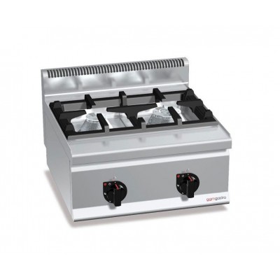 Плита газовая с 2 конфорками ggmgastro GHB663H